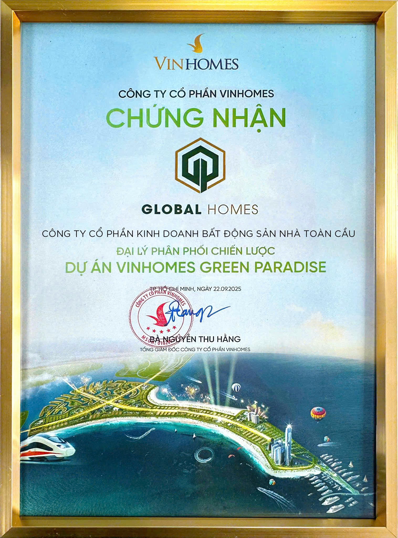 global homes chinh thuc tro thanh don vi phan phoi vinhomes green paradise 01