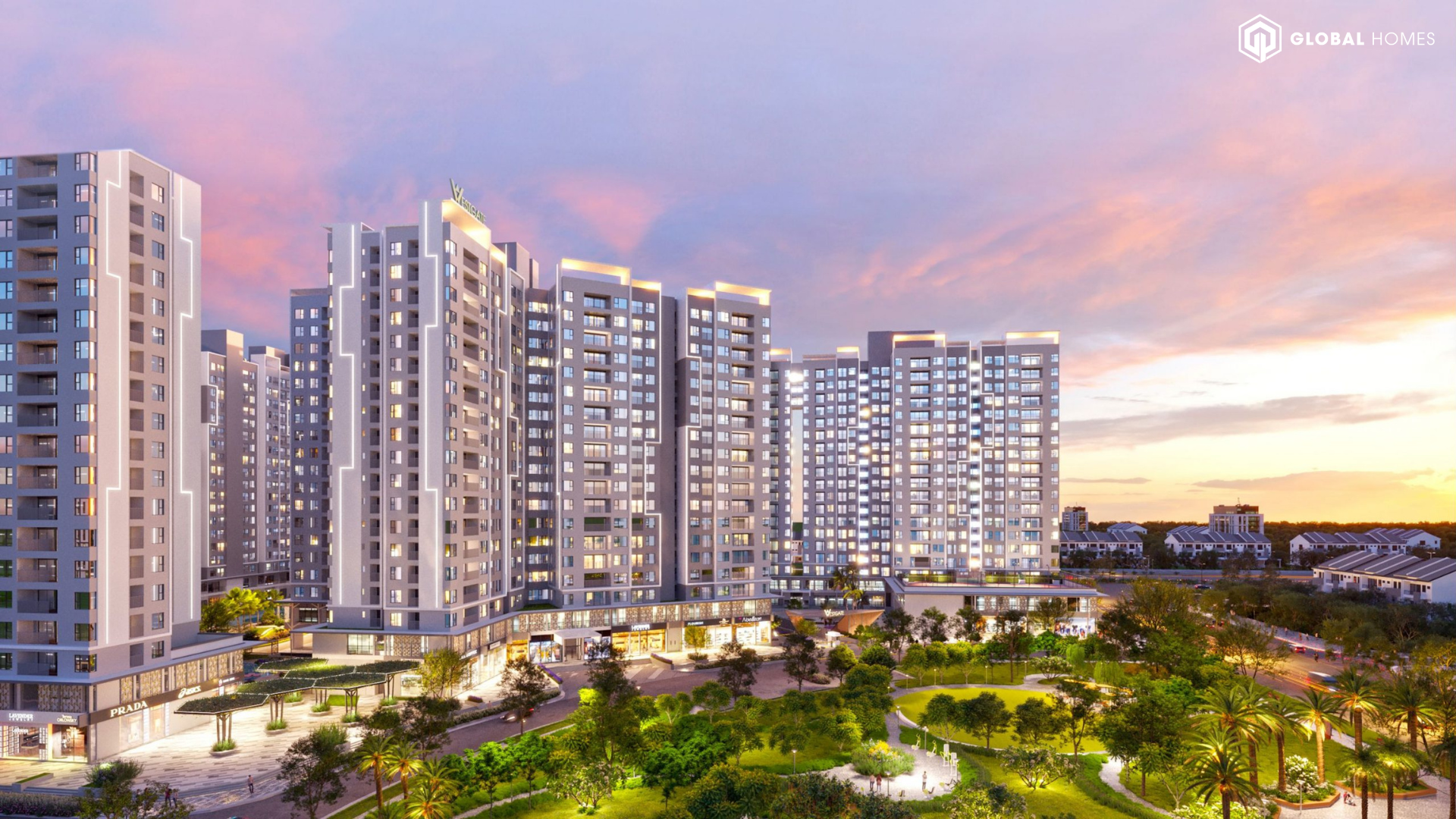 Không gian xanh trong khu phức hợp Không gian xanh trong khu phức hợp