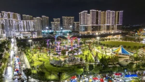 Công viên Vinhomes Grand Park về đêm