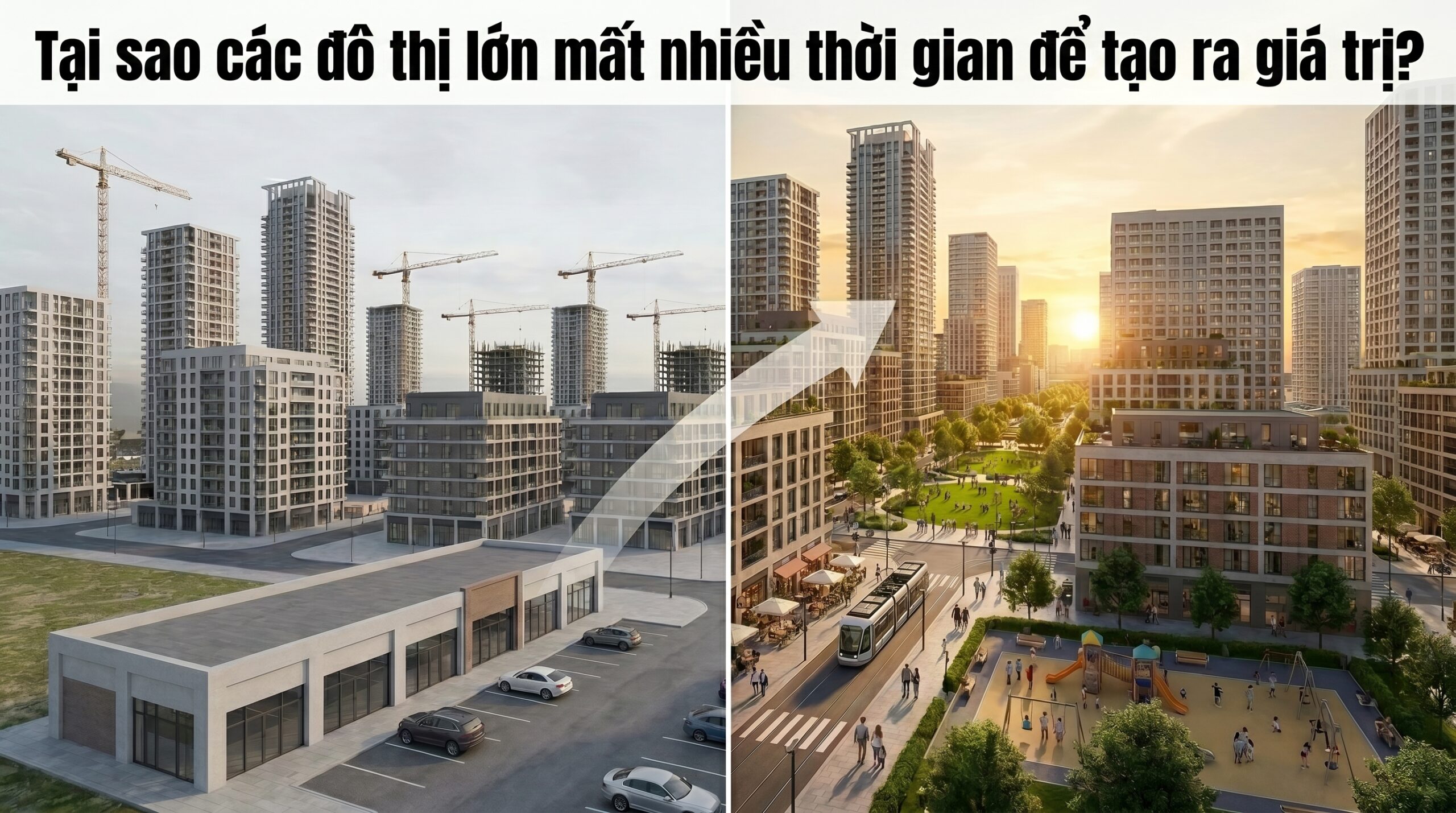 Đô thị lớn cần thời gian tạo giá trị Đô thị lớn cần thời gian tạo giá trị