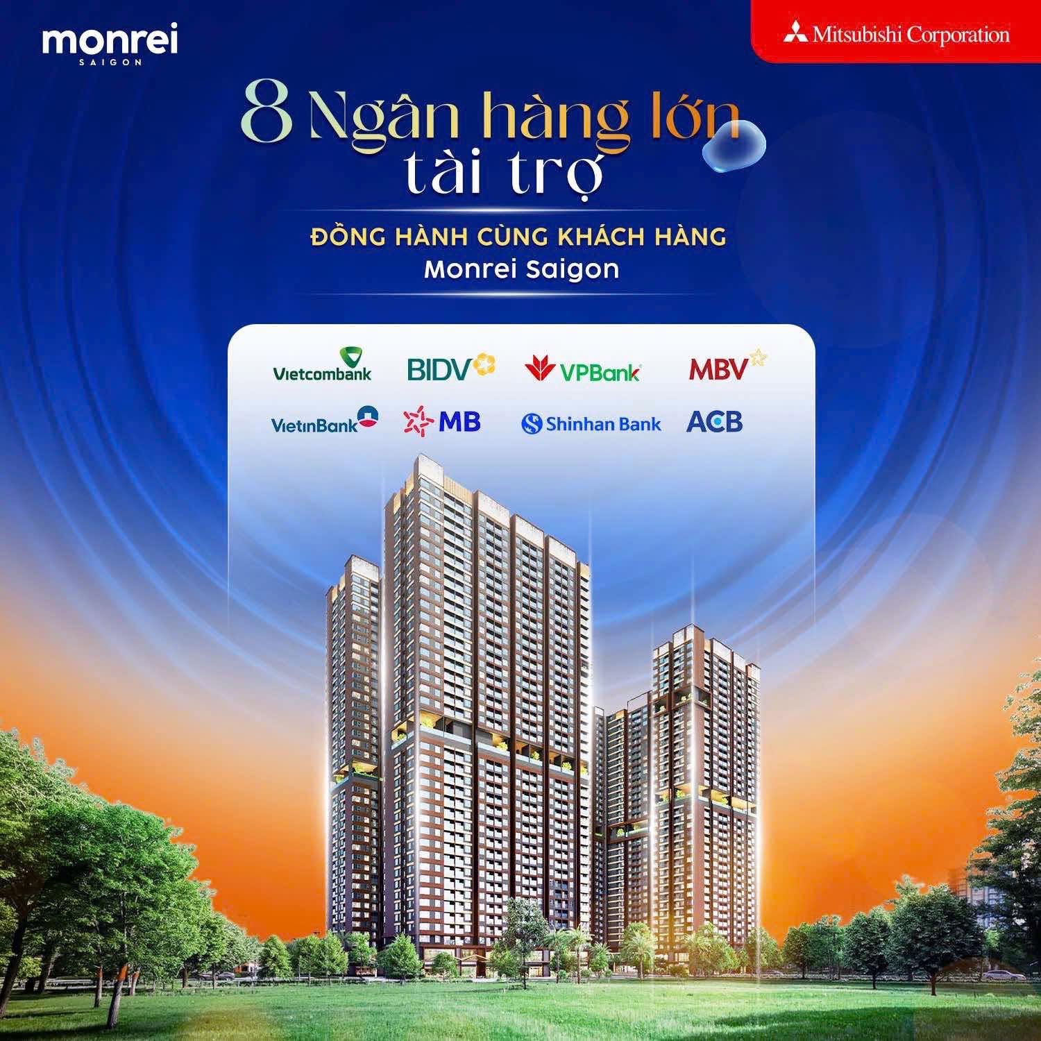 8 ngân hàng đồng hành cùng Monrei Saigon 8 ngân hàng đồng hành cùng Monrei Saigon