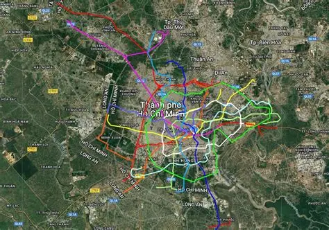 Bản đồ các tuyến Metro TP HCM đến 2030 mới nhất Bản đồ các tuyến Metro TP HCM đến 2030 mới nhất