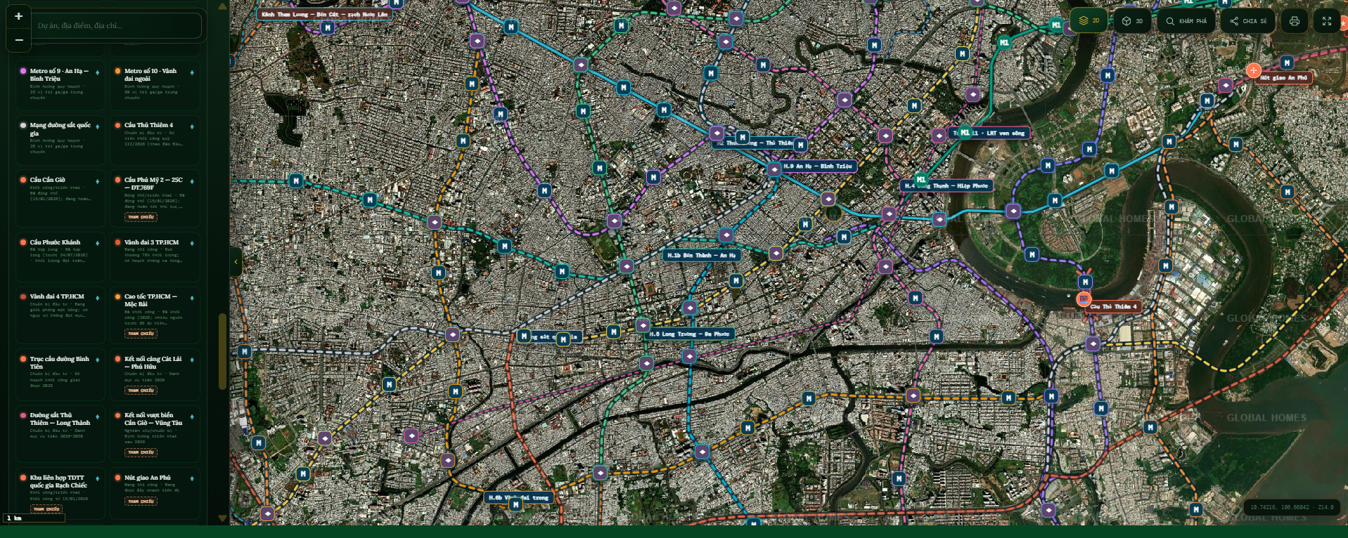 Hạ tầng hiển thị GH Map Hạ tầng hiển thị GH Map