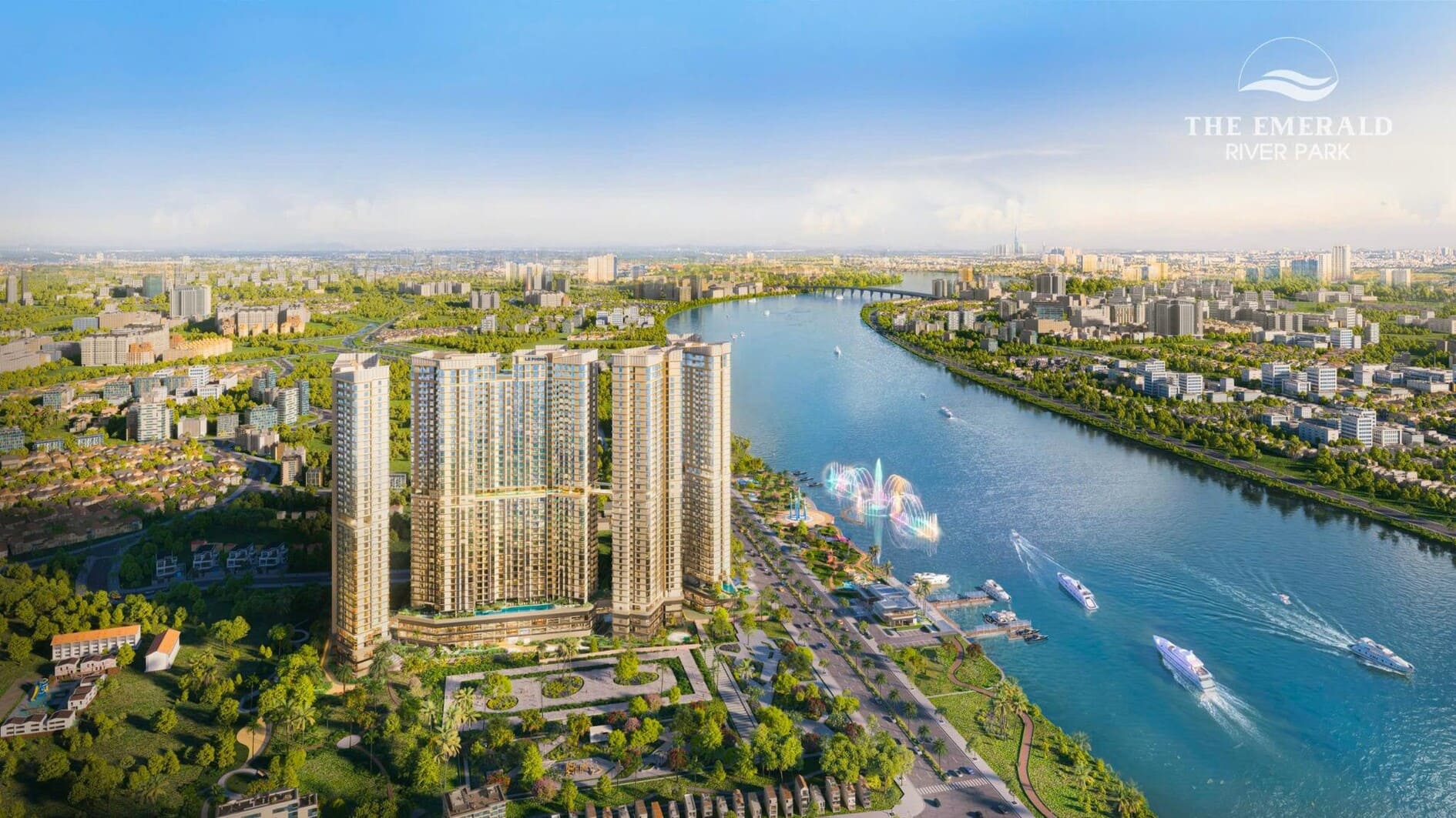 Không gian xanh The Emerald River Park Không gian xanh The Emerald River Park