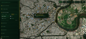 Bản đồ GH MAP hiển thị trường học quanh Global Homes bán kính 2km