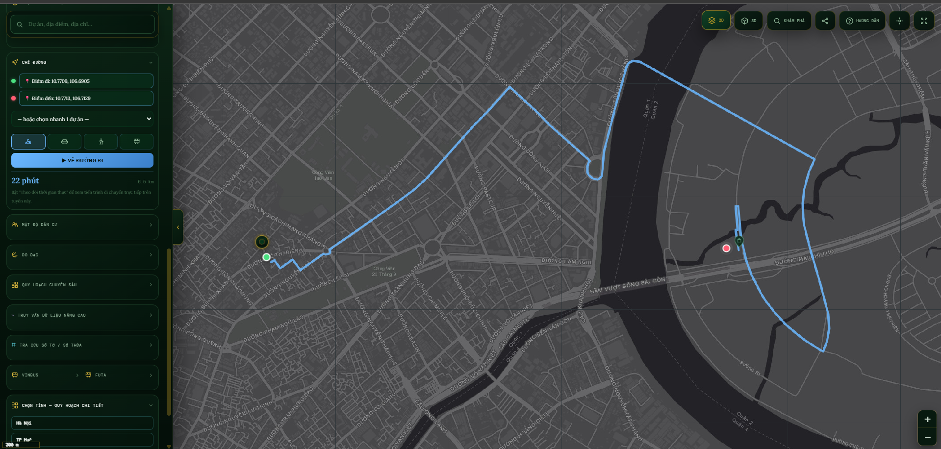 Bản đồ chỉ đường GH Map Bản đồ chỉ đường GH Map