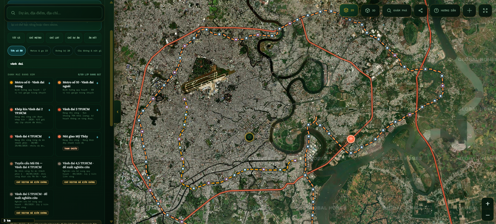 GH MAP Kết nối Metro và vành đai